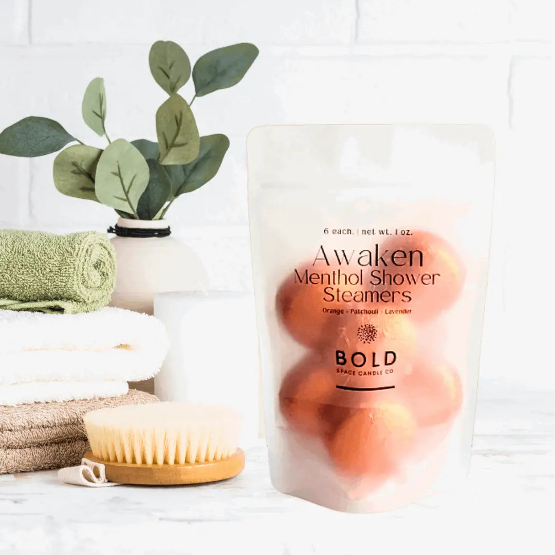 Shower Steamers – Awaken Energizing - Orange Lavender & Patchouli - 6 pack - Bold Space Candle Co.