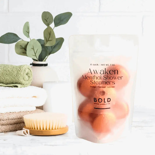 Shower Steamers – Awaken Energizing - Orange Lavender & Patchouli - 6 pack - Bold Space Candle Co.