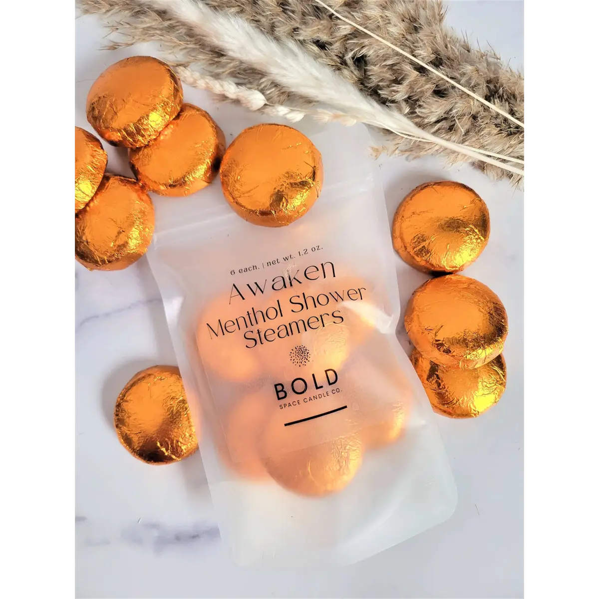 Shower Steamers – Awaken Energizing - Orange Lavender & Patchouli - 6 pack - Bold Space Candle Co.