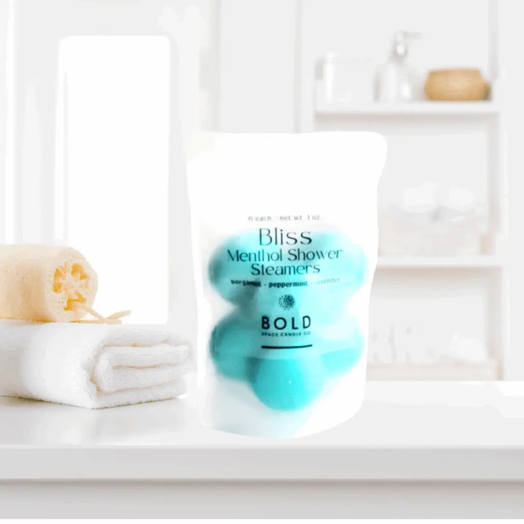 Shower Steamers - Bliss – Bergamot Peppermint & Lavender - 6 pack - Bold Space Candle Co.