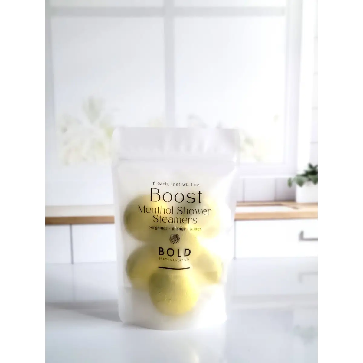 Shower Steamers - Boost – Bergamot Lemon & Blood Orange - 6 pack - Bold Space Candle Co.