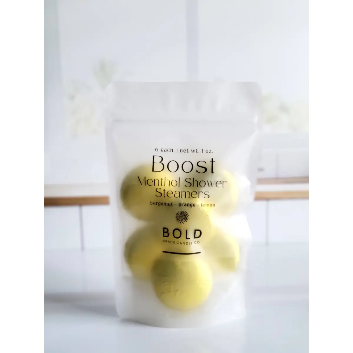 Shower Steamers - Boost – Bergamot Lemon & Blood Orange - 6 pack - Bold Space Candle Co.