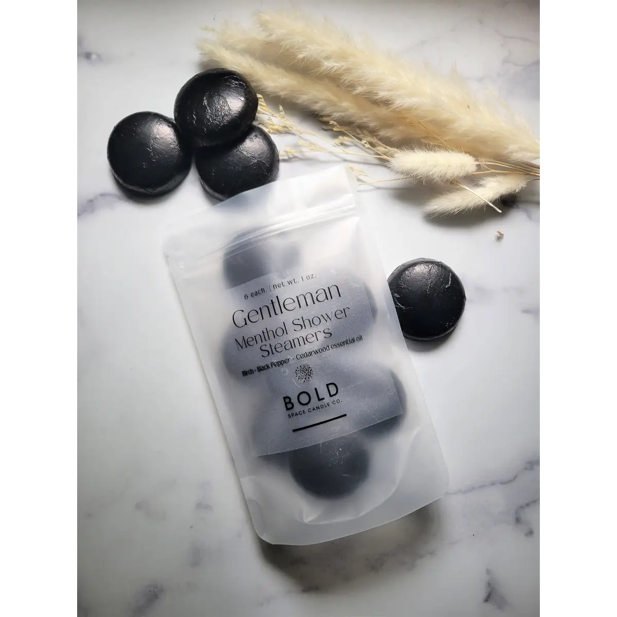 Shower Steamers – Gentleman - Birch Cedarwood - 6 pack - Bold Space Candle Co.