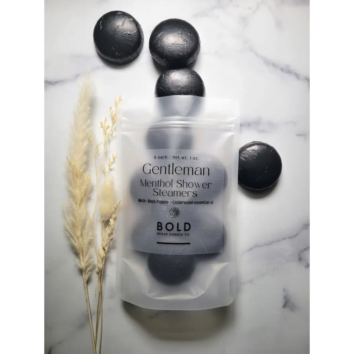 Shower Steamers – Gentleman - Birch Cedarwood - 6 pack - Bold Space Candle Co.
