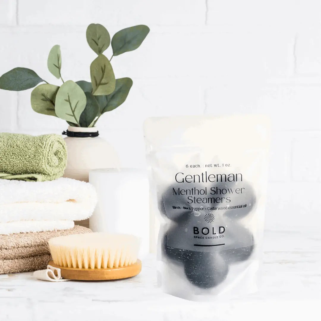 Shower Steamers – Gentleman - Birch Cedarwood - 6 pack - Bold Space Candle Co.