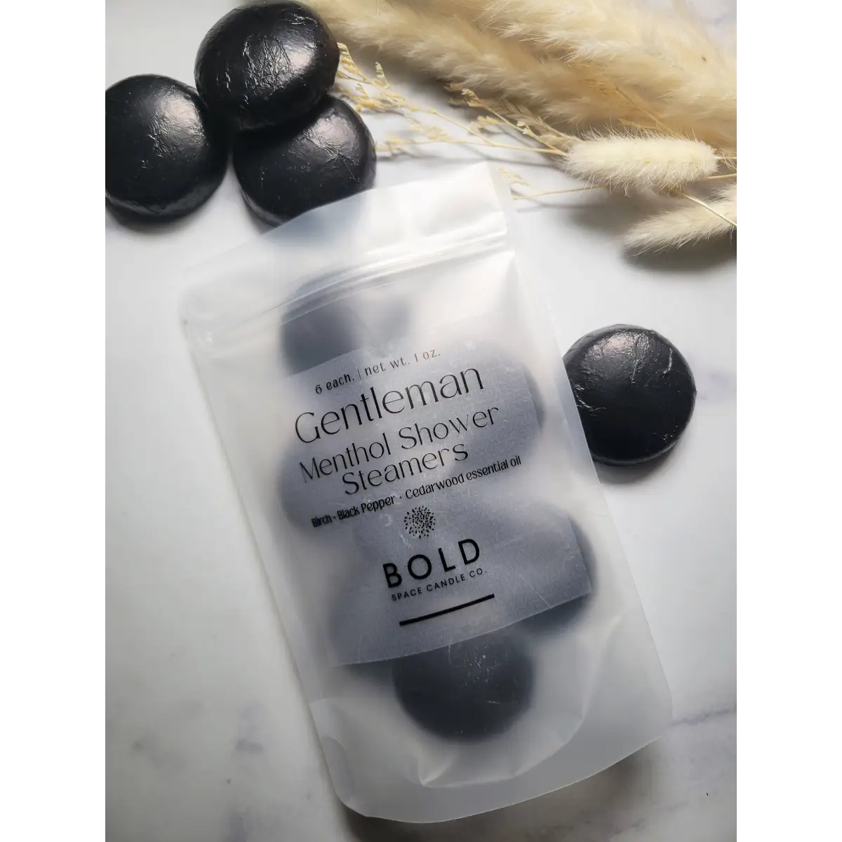 Shower Steamers – Gentleman - Birch Cedarwood - 6 pack - Bold Space Candle Co.