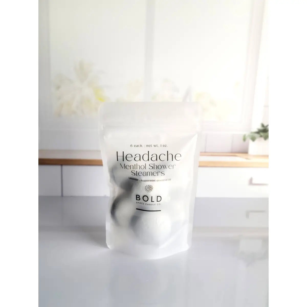 Shower Steamers – Headache Relief - Lavender + Peppermint - 6 pack - Bold Space Candle Co.