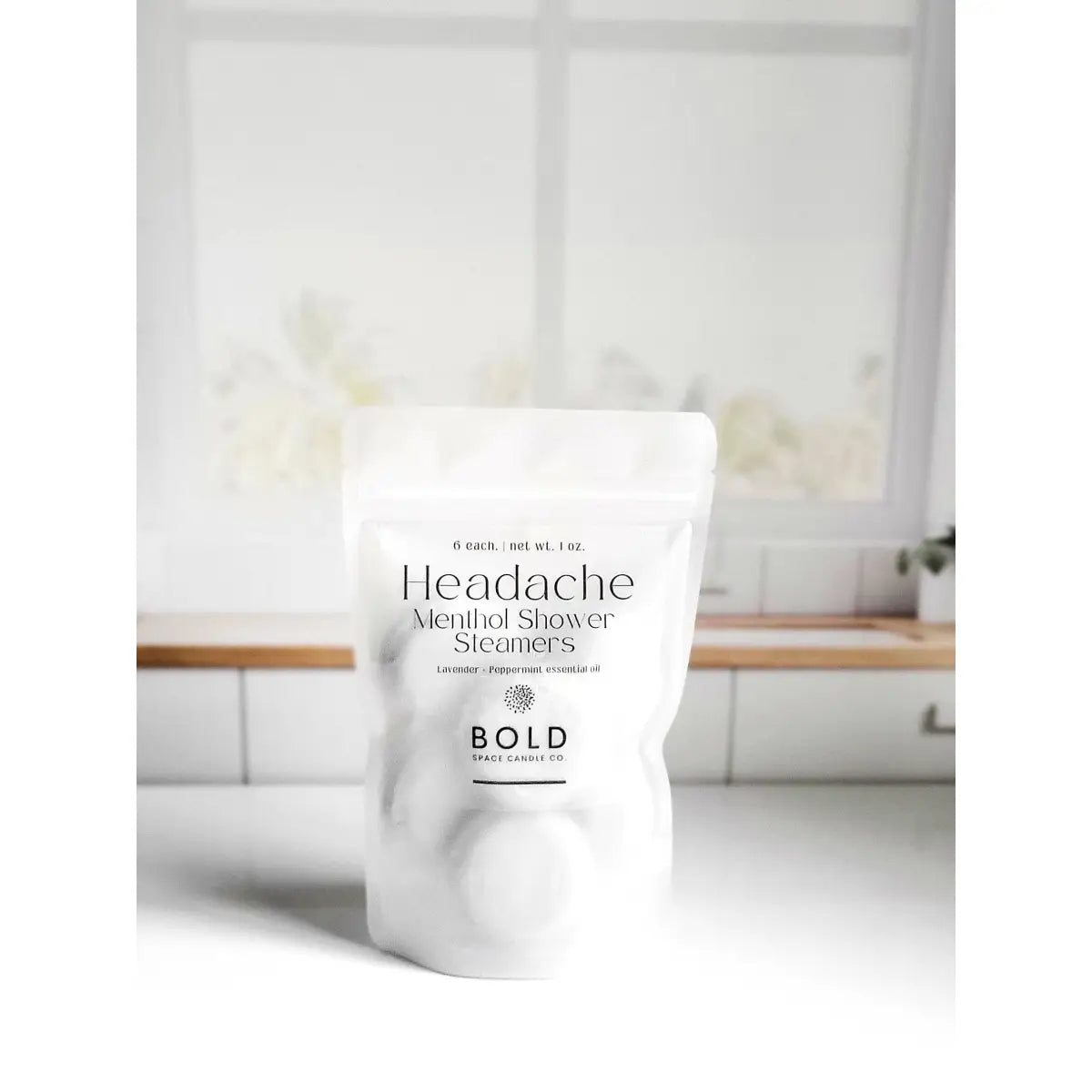 Shower Steamers – Headache Relief - Lavender + Peppermint - 6 pack - Bold Space Candle Co.