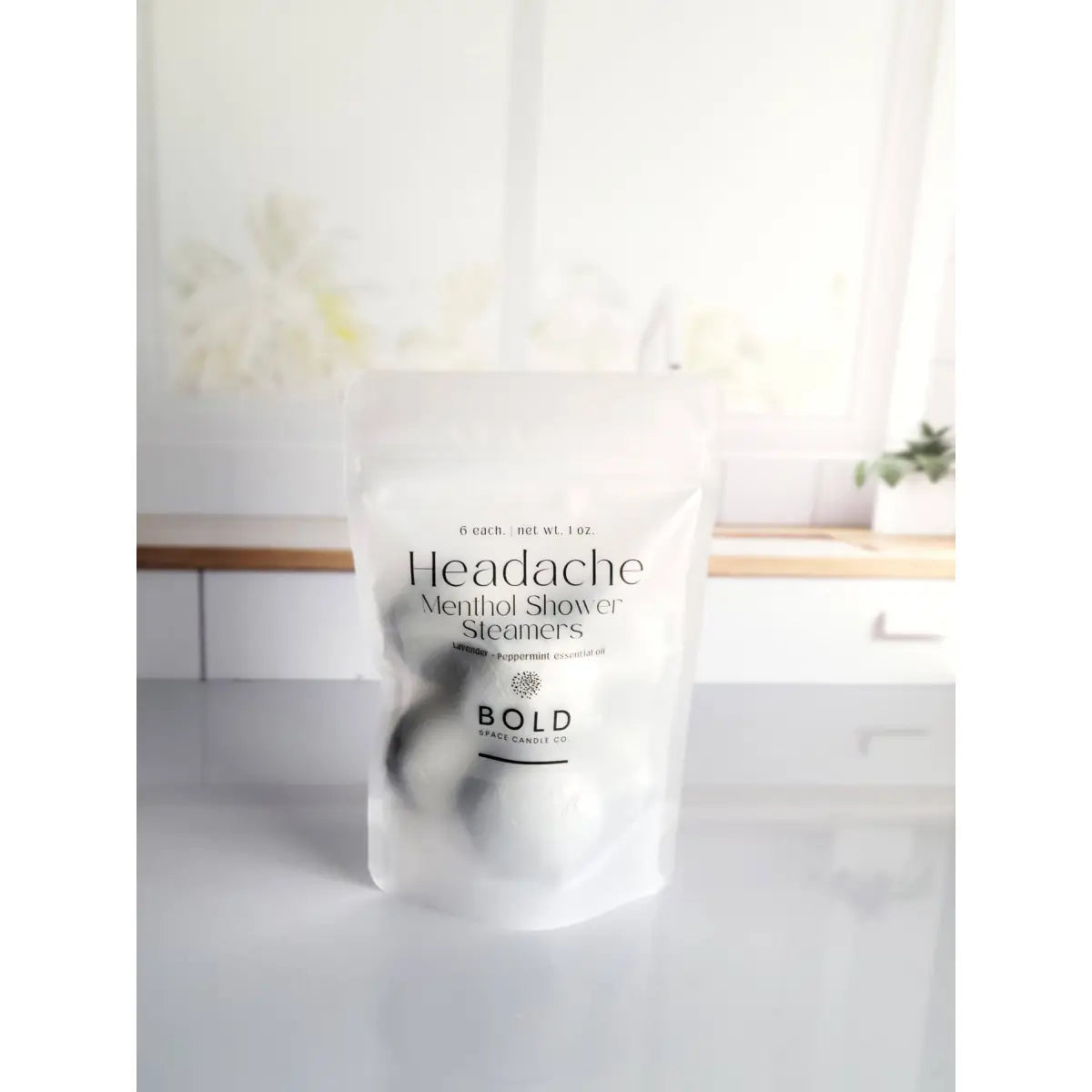 Shower Steamers – Headache Relief - Lavender + Peppermint - 6 pack - Bold Space Candle Co.