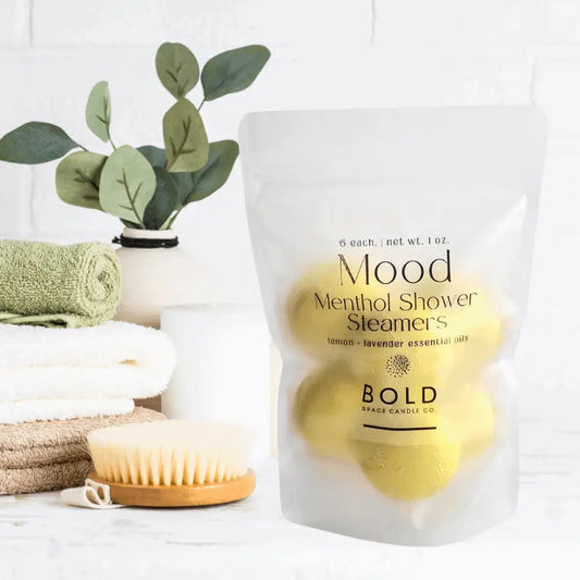 Shower Steamers – Mood - Lemon + Lavender - 6 pack - Bold Space Candle Co.