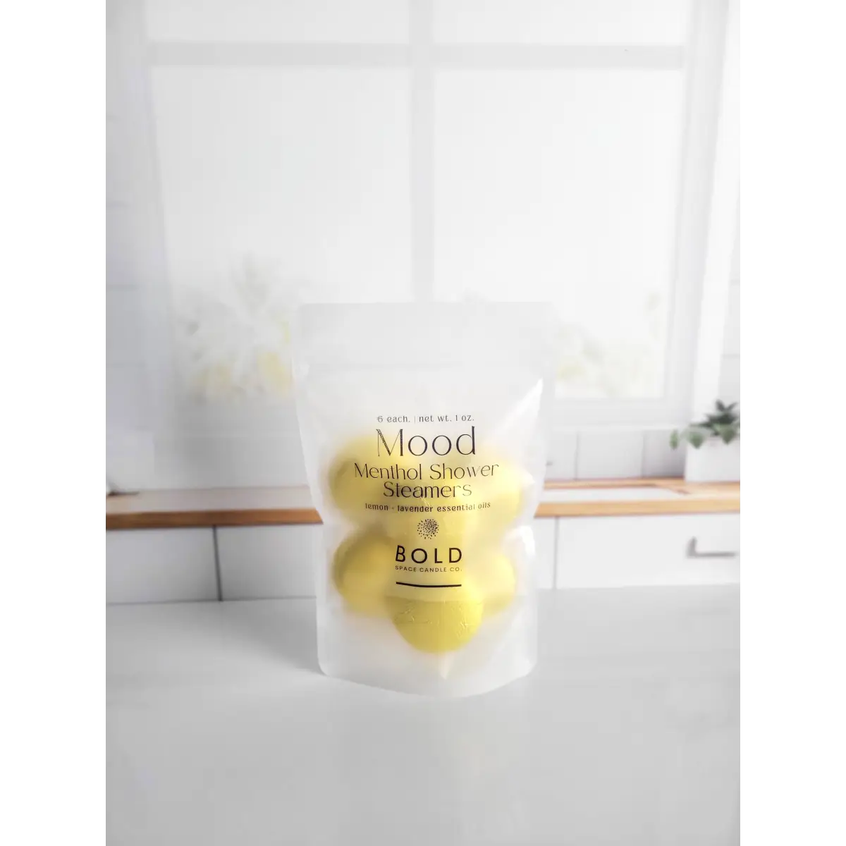 Shower Steamers – Mood - Lemon + Lavender - 6 pack - Bold Space Candle Co.