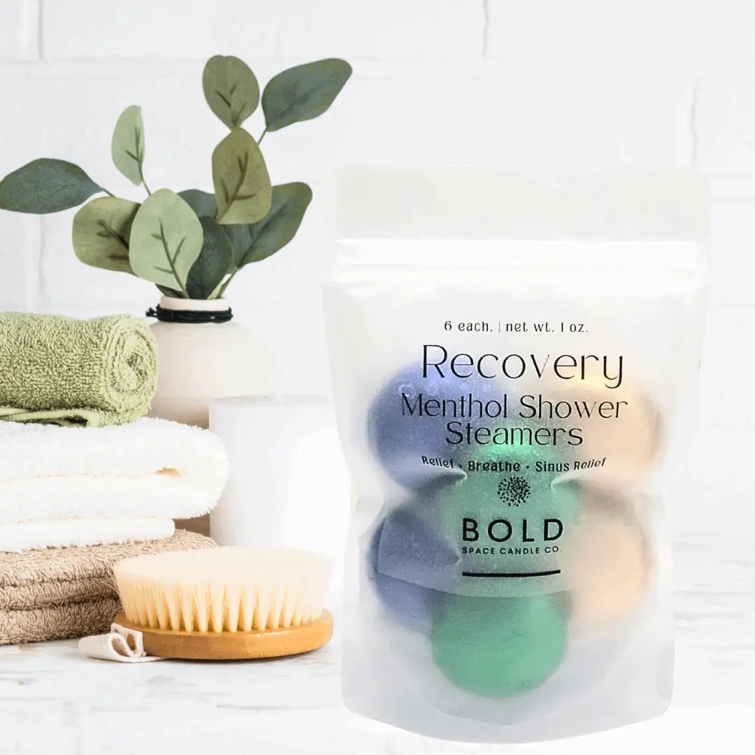 Shower Steamers - Recover Variety Pack – 6 pack 3 scents for Respiratory Support - Bold Space Candle Co.