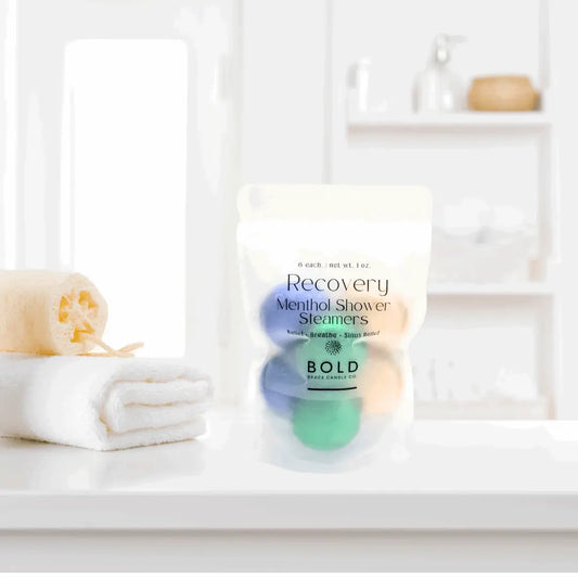 Shower Steamers - Recover Variety Pack – 6 pack 3 scents for Respiratory Support - Bold Space Candle Co.