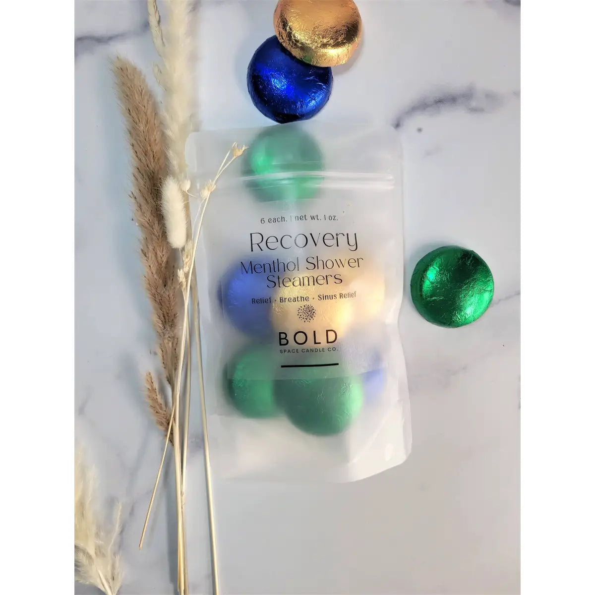 Shower Steamers - Recover Variety Pack – 6 pack 3 scents for Respiratory Support - Bold Space Candle Co.