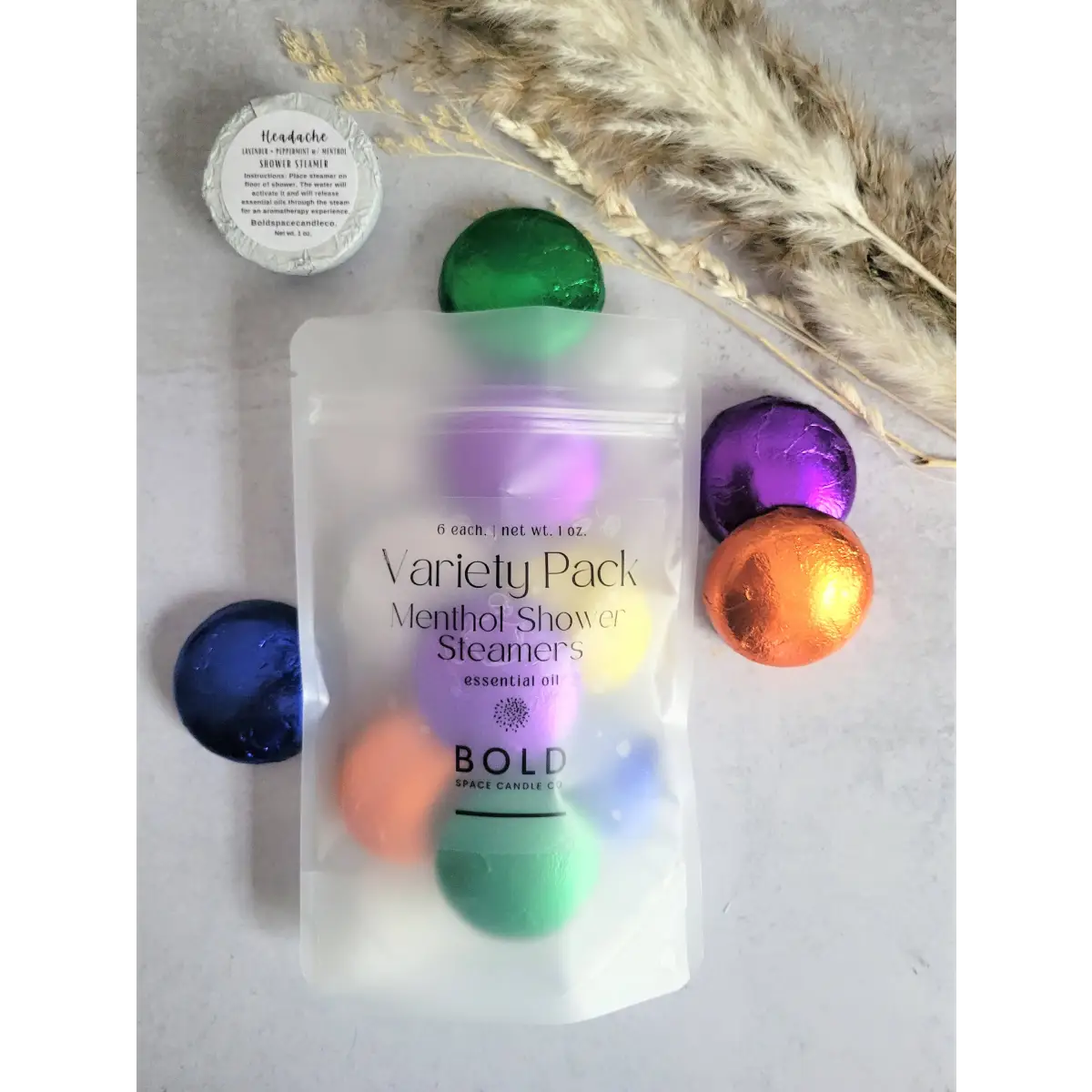 Shower Steamers - Variety Pack - 6 scents - Bold Space Candle Co.