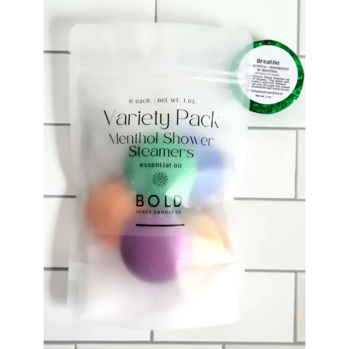 Shower Steamers - Variety Pack - 6 scents - Bold Space Candle Co.