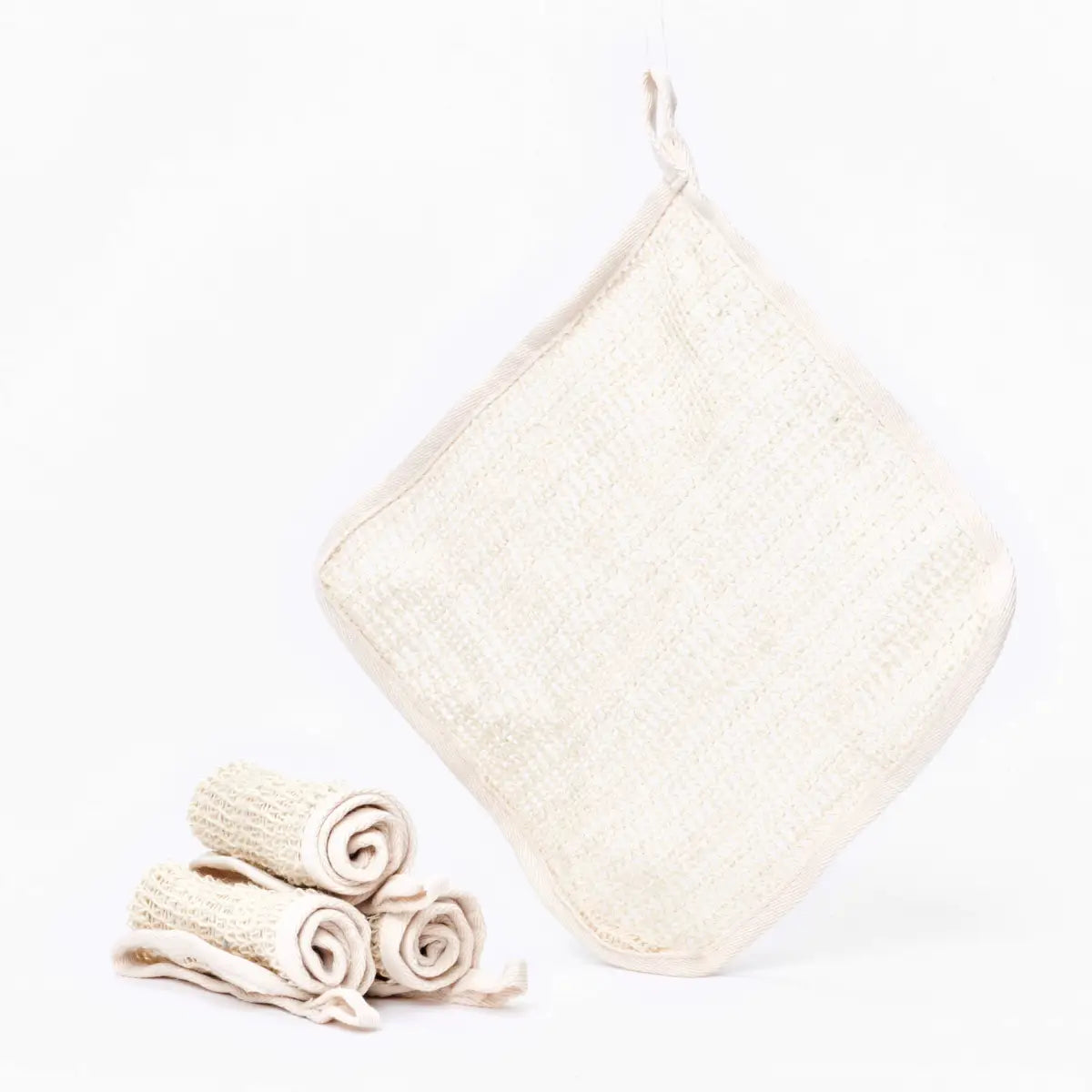 Shower Wash Cloth - Cotton and Sisal - Eco-friendly - Desesh