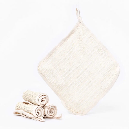 Shower Wash Cloth - Cotton and Sisal - Eco-friendly - Desesh