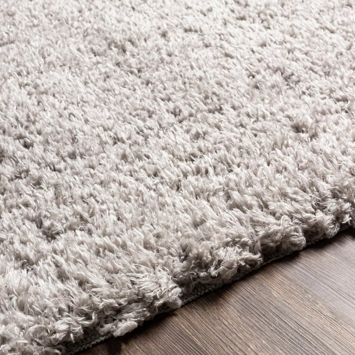 Siari Solid Medium Gray Shag Rug - 2’3’’ x 3’9’’ Rectangle - Boutique Rugs