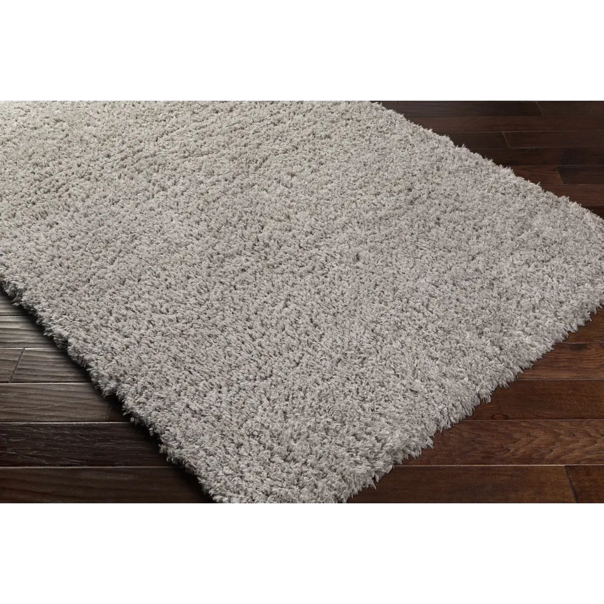 Siari Solid Medium Gray Shag Rug - Boutique Rugs