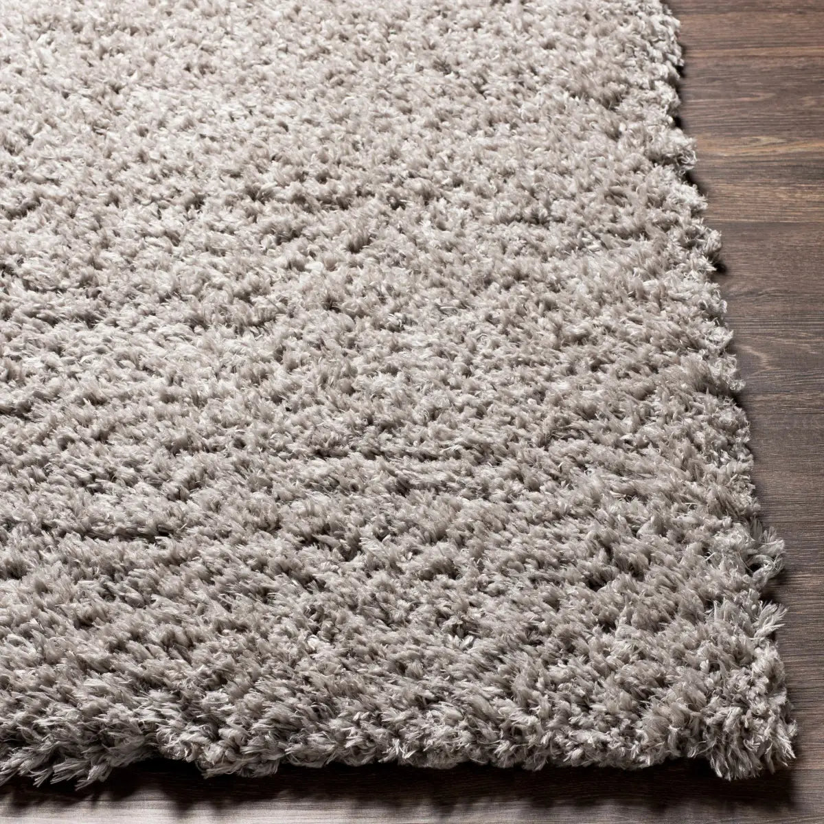Siari Solid Medium Gray Shag Rug - Boutique Rugs