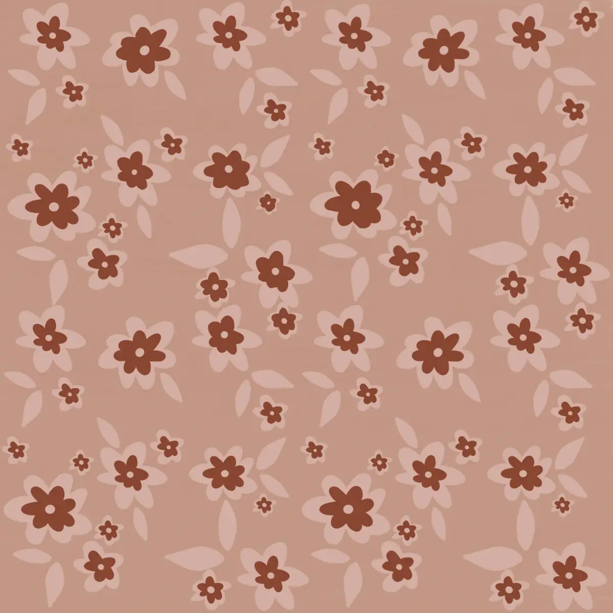 Sienna Wallpaper - Modern Pink Flowers - by Izzy - Sample 1 foot by 1 foot - Loomwell Home Goods