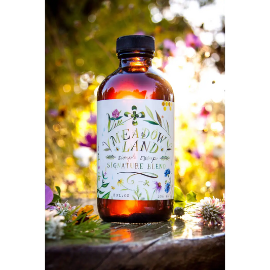 Signature Blend Simple Syrup - Honeysuckle & Clover - Tea - Meadowland Syrup