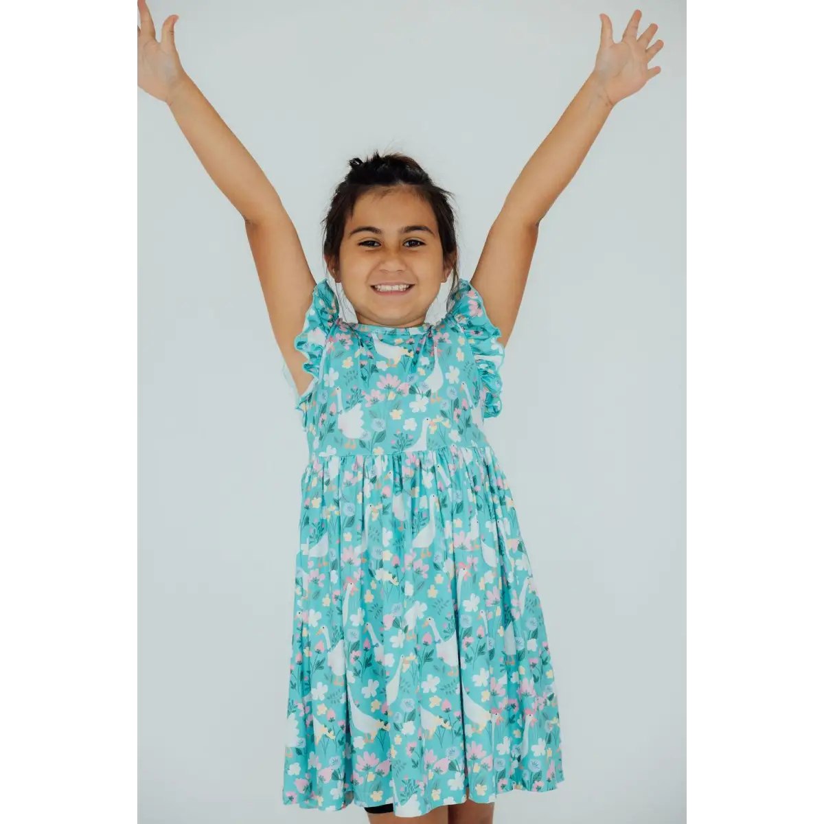 Silly Goose Flutter Sleeve Twirl Dress - Mila & Rose ®