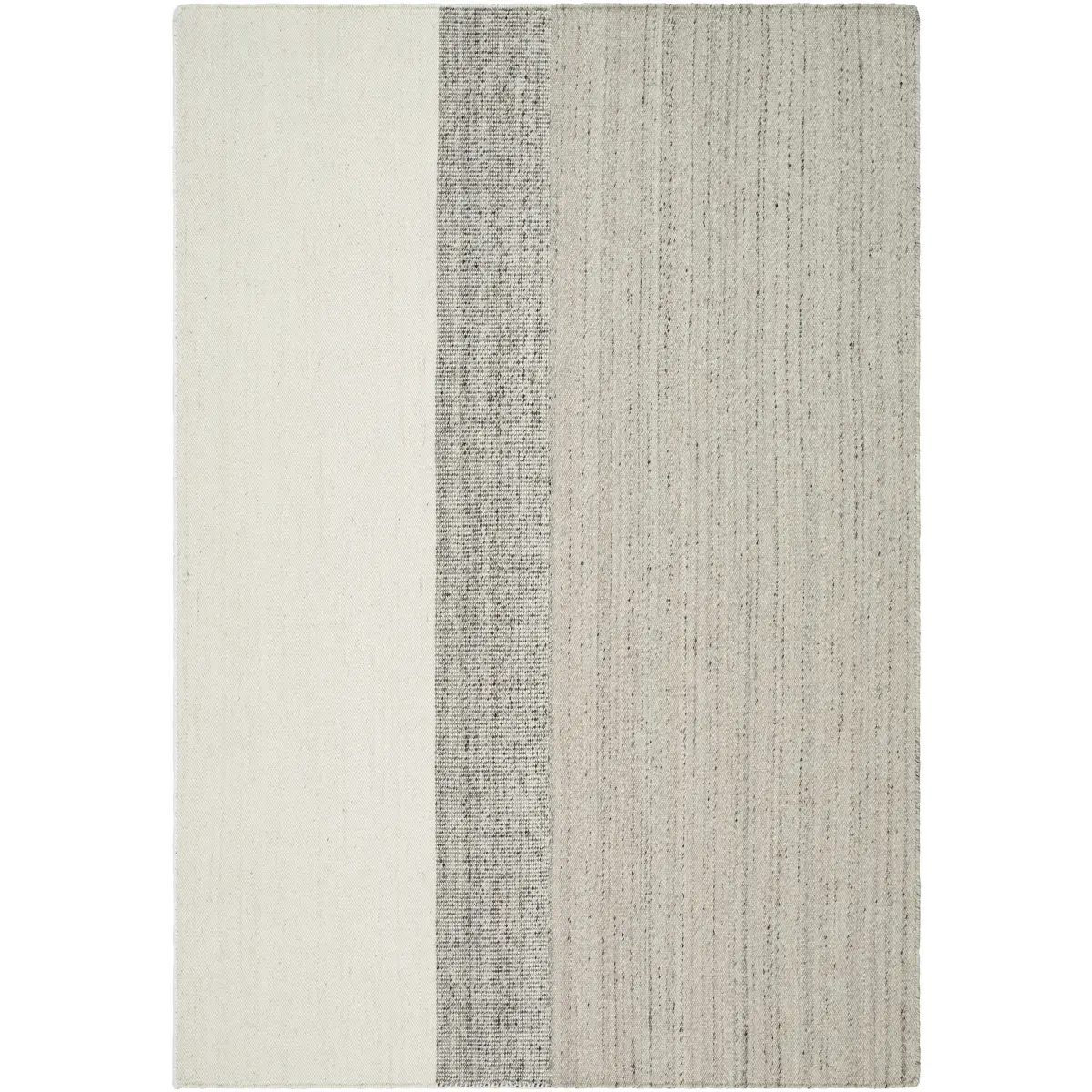 Silver Gray Ombre Wool Area Rug - Boutique Rugs