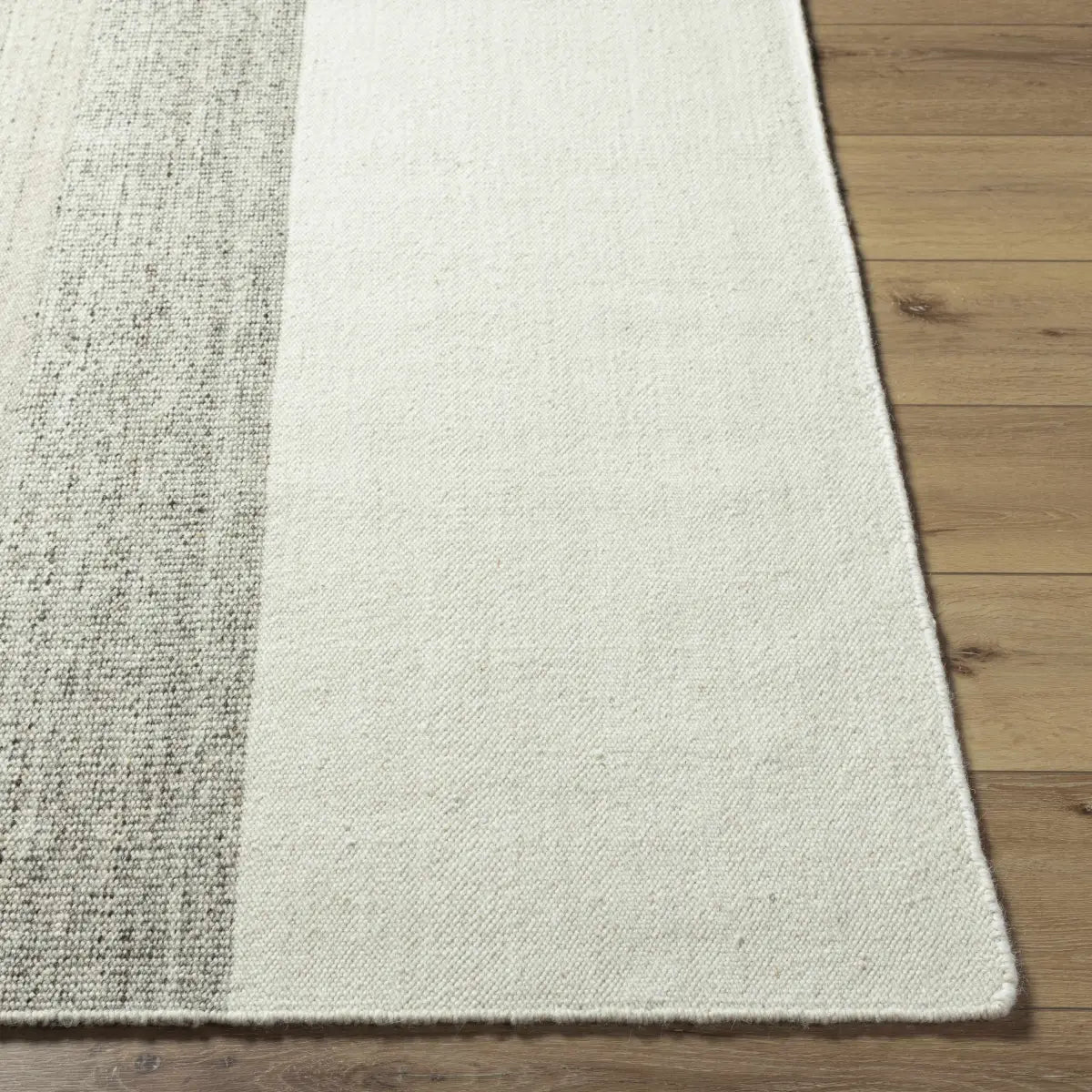 Silver Gray Ombre Wool Area Rug - Boutique Rugs