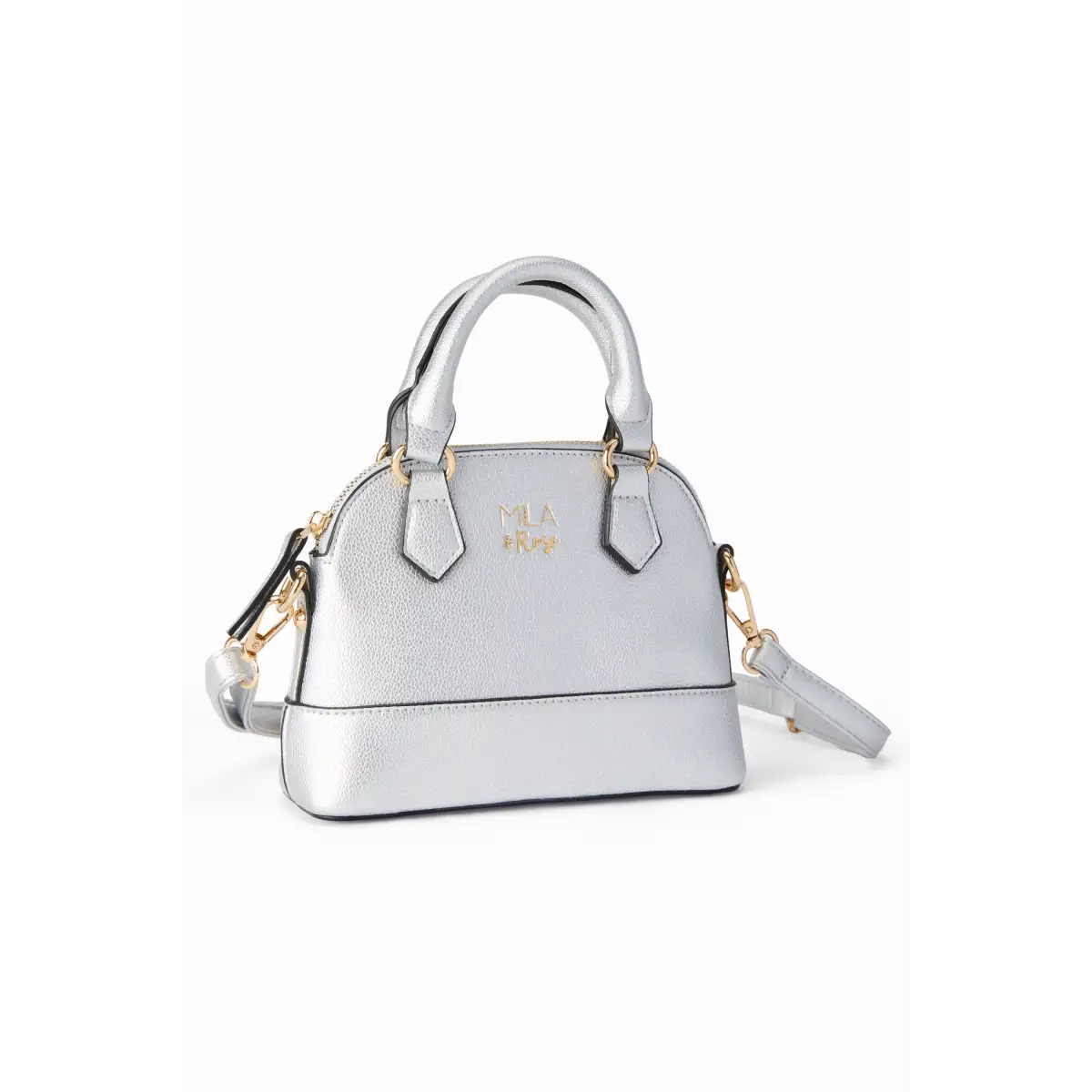 Girl’s Crossbody Purse - Silver Metallic - Mila & Rose ®
