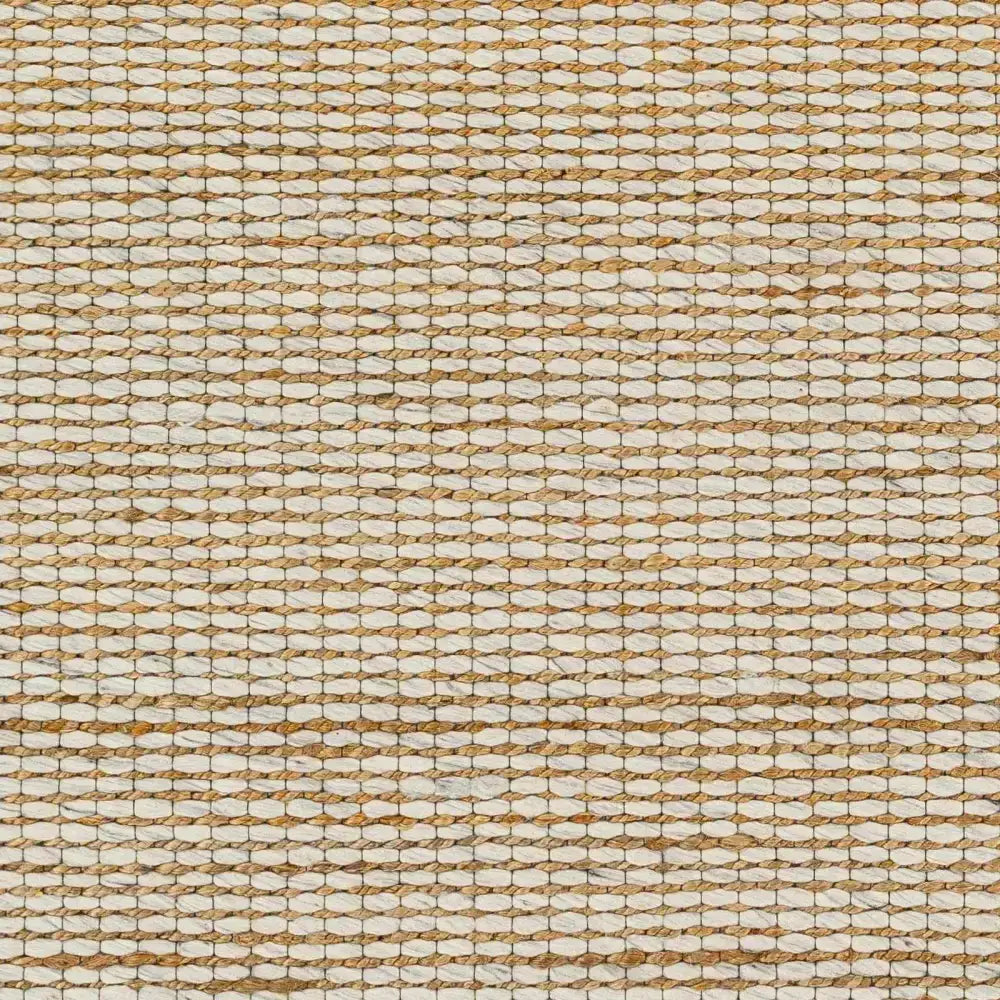 Simple Cream Jute Wool Blend Rug - Boutique Rugs