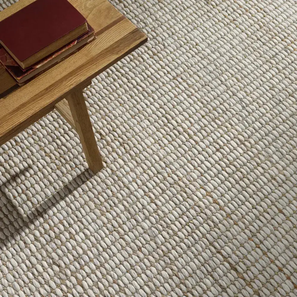 Simple Cream Jute Wool Blend Rug - Boutique Rugs