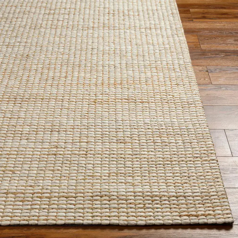Simple Cream Jute Wool Blend Rug - Boutique Rugs