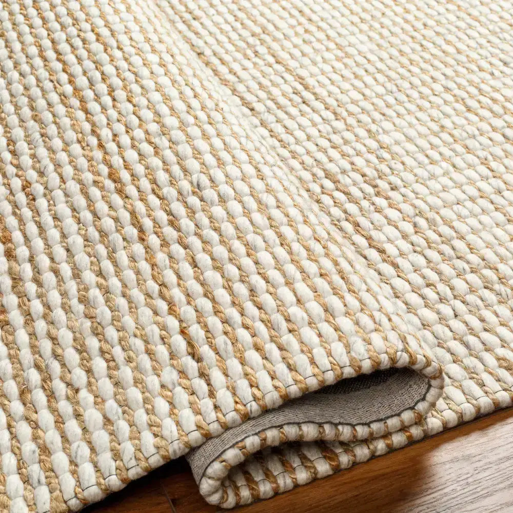 Simple Cream Jute Wool Blend Rug - Boutique Rugs