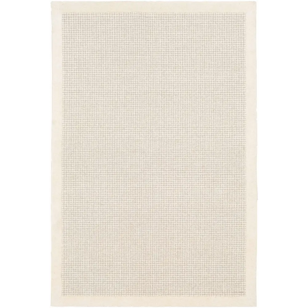 Simple Cream Wool Rug - 5’ x 7’6’’ Rectangle - Boutique Rugs
