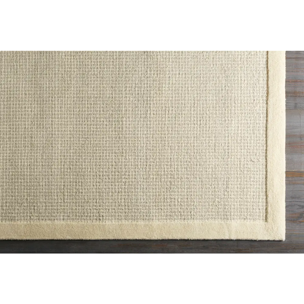 Simple Cream Wool Rug - Boutique Rugs