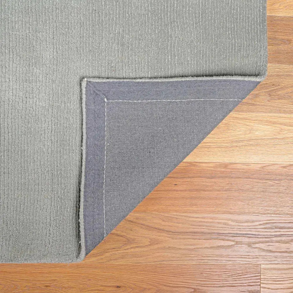 Simple Solid Gray Wool Area Rug - Boutique Rugs