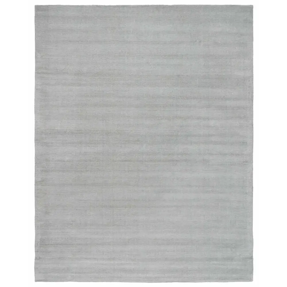 Simple Solid Gray Wool Area Rug - Boutique Rugs