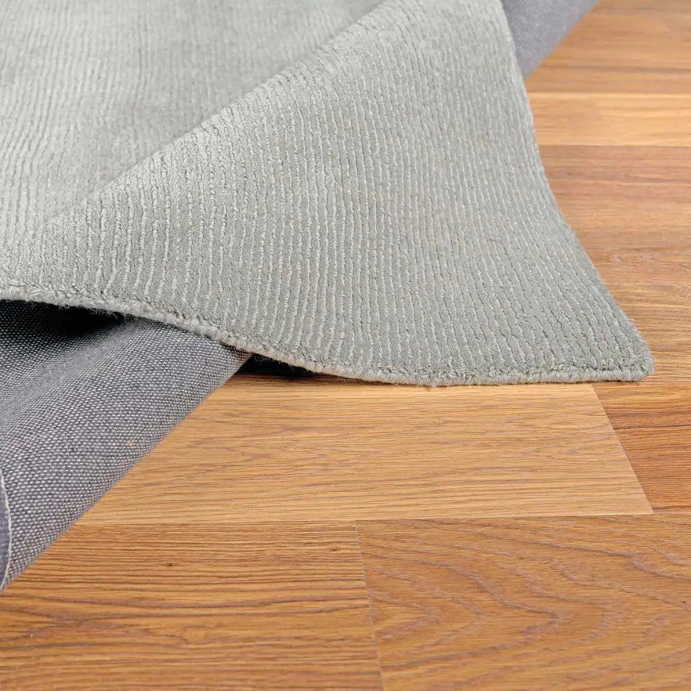 Simple Solid Gray Wool Area Rug - Boutique Rugs