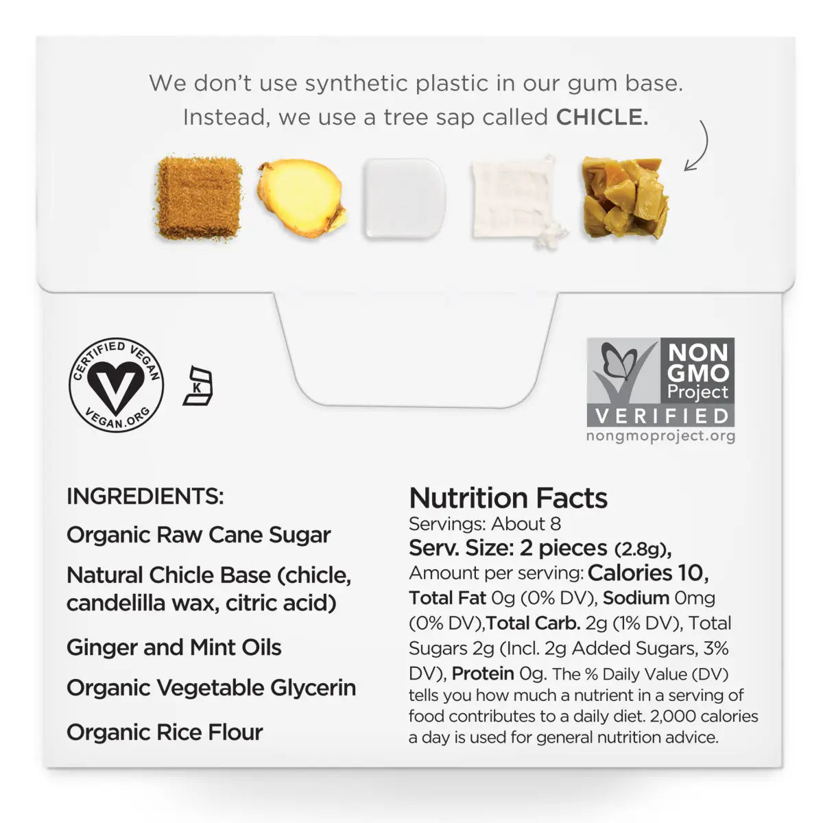 Simply Gum - Ginger - All-Natural Chewing Gum - Simply Gum