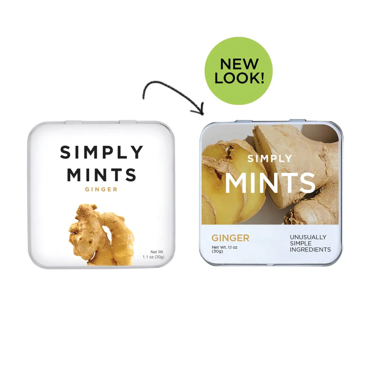 Simply Mints - Ginger - All-Natural - Simply Gum
