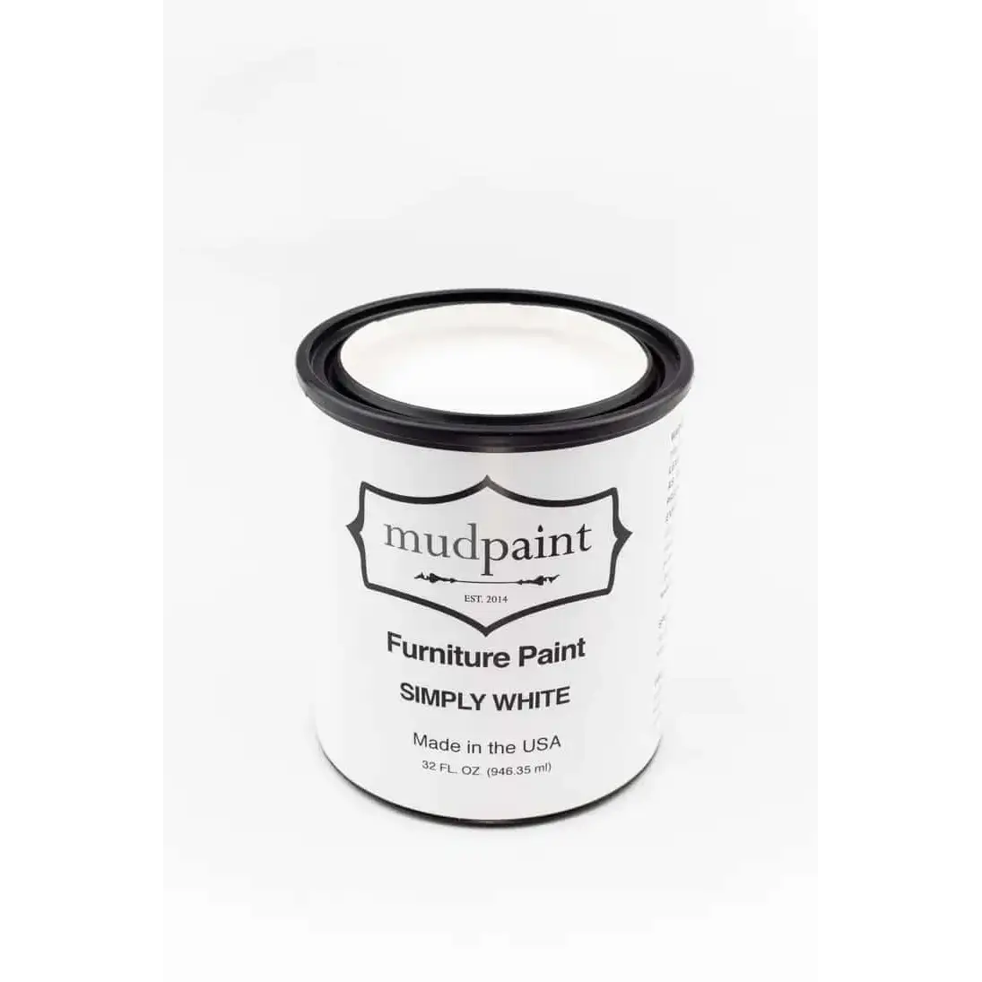 Simply White - MudPaint Clay Furniture Paint - 32 oz - MudPaint