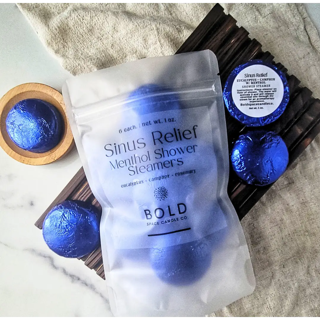 Shower Steamers – Sinus Relief - Eucalyptus & Rosemary - 6 pack - Bold Space Candle Co.