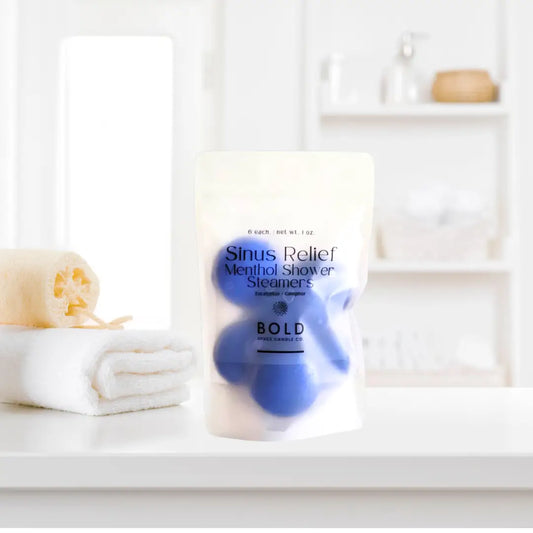 Shower Steamers – Sinus Relief - Eucalyptus & Rosemary - 6 pack - Bold Space Candle Co.