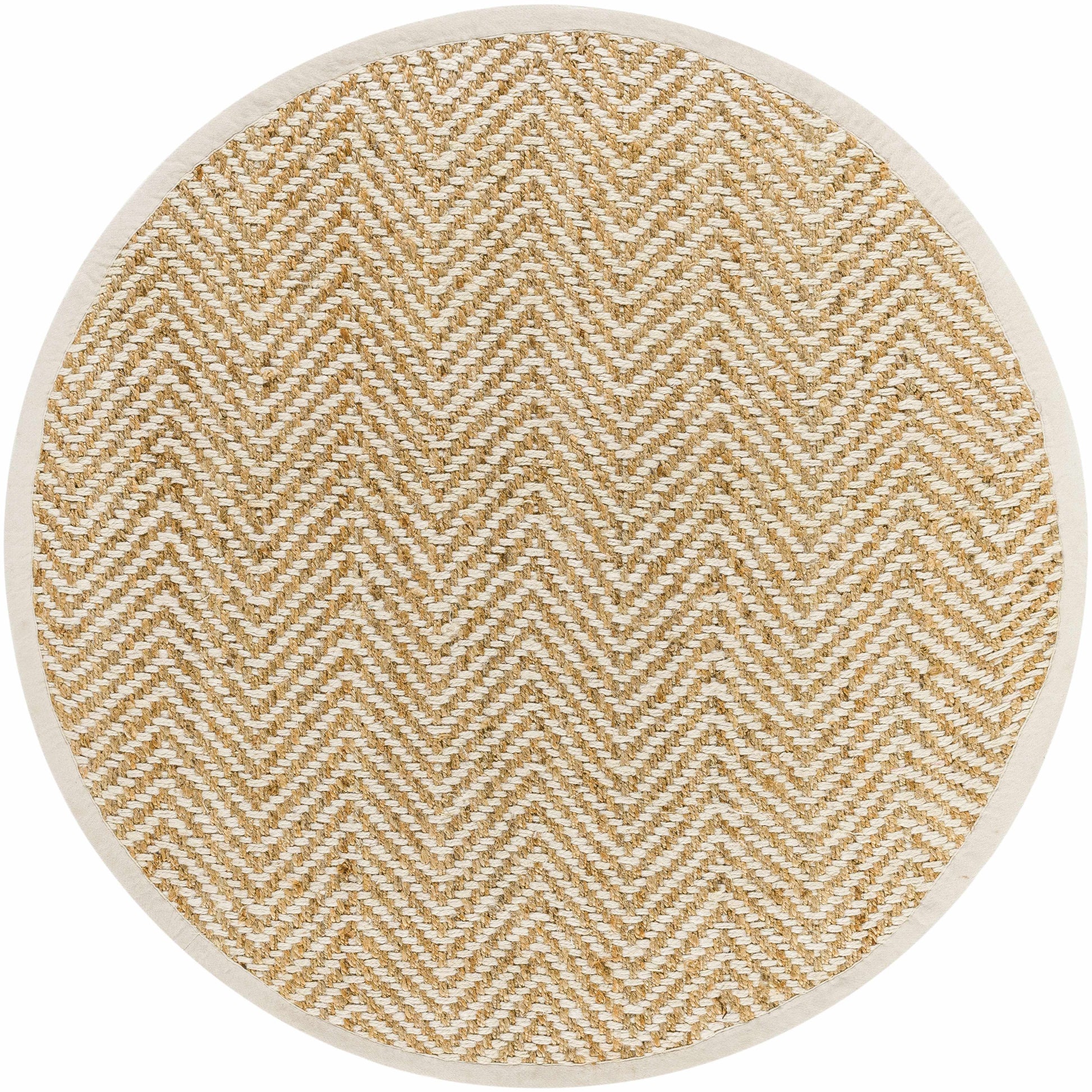 Aren Jute Area Rug - 6’ Round - Boutique Rugs