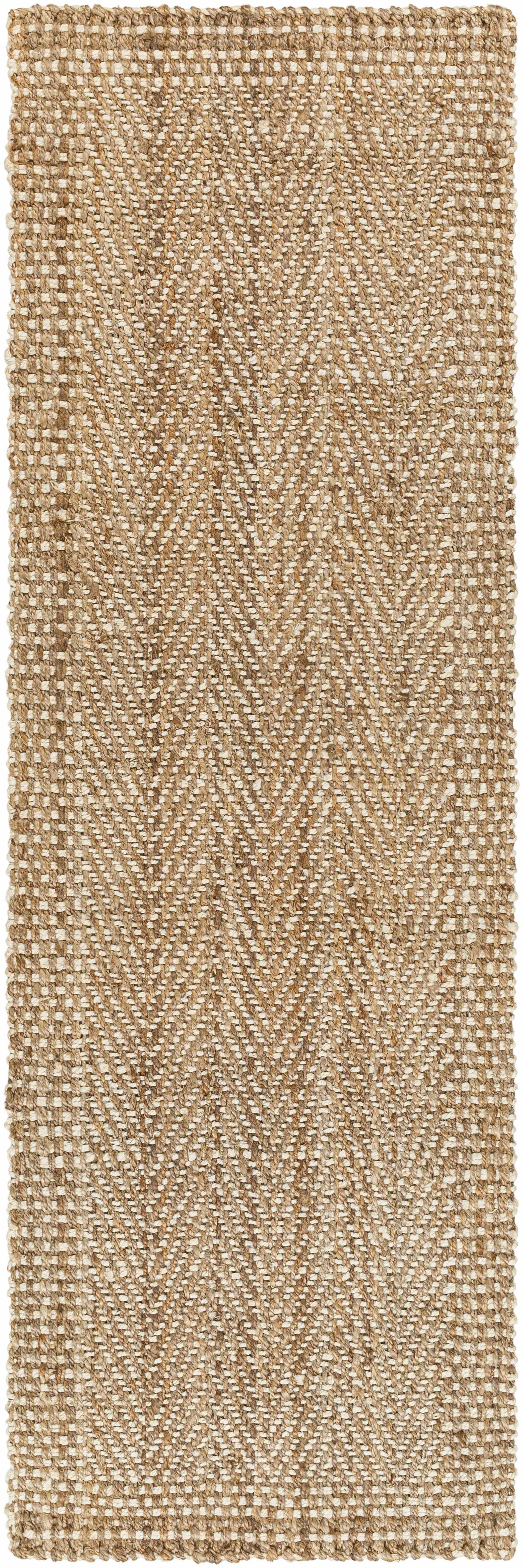 Dinah Natural Textured Jute Rug - 2’6’’ x 8’ Runner - Boutique Rugs