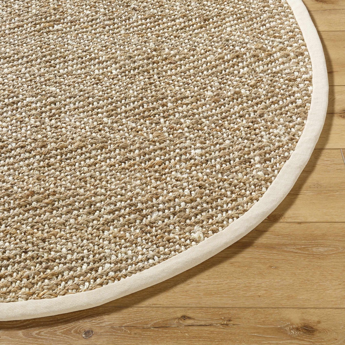 Tapis en jute texturé naturel Dinah