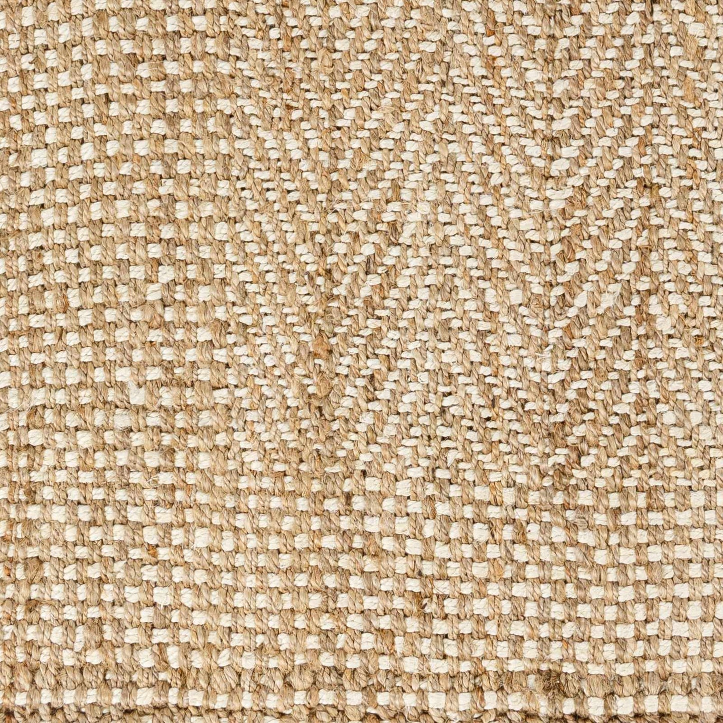 Tapis en jute texturé naturel Dinah