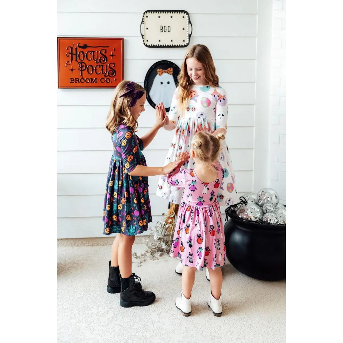 Pocket Twirl Dress - Skeleton Web - Halloween - Mila & Rose ®